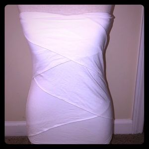 New White House Black market bustier too cropped